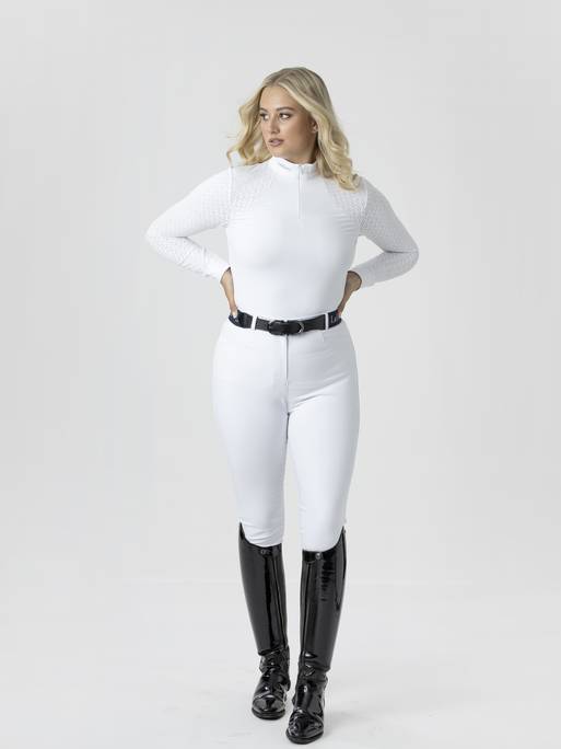 Jordan Elli® White Equestrian Breeches